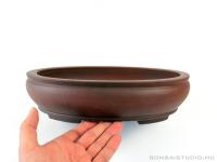 Ovális mázatlan bonsai tál - 103.}